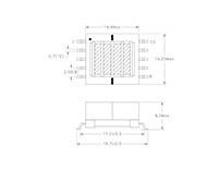 Dimensional Drawing for P9119 Series 2.5 WATT SMD CCFL TRANSFORMER