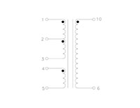 Schematic Drawing for P9121 Series 14 WATT CCFL TRANSFORMER