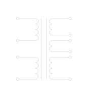 Schematic Drawing for P8TA Series Toroidal Power Transformers