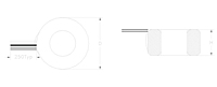 Dimensional Drawing for P8TB Series Toroidal Power Transformers