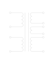 Schematic Drawing for P8TB Series Toroidal Power Transformers