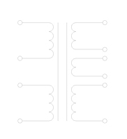 Schematic Drawing for P8TC Series Toroidal Power Transformers