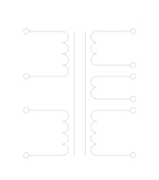 Schematic Drawing for P8TD Series Toroidal Power Transformers