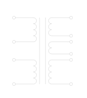 Schematic Drawing for P8TE Series Toroidal Power Transformers