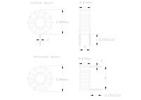 Dimensional Drawing for P11T500 Series Toroidal Power Fixed Inductors