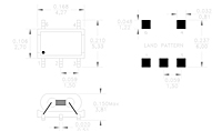 Dimensional Drawing for R3838 Series Surface Mount Technology (SMT) Mini Wideband Transformers