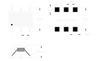 Dimensional Drawing for R35040 Series Radio Frequency (RF) & Balun Transformers