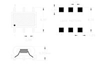 Dimensional Drawing for R36560 Series Balun Transformers