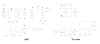 Dimensional Drawing for T5004 & T5005 Shielded Digital Audio Transformers