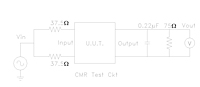 CMR Test Circuit for R3554 Video Isolation Transformers