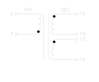 Schematic Drawing for P6504 Half Bridge LLC Resonant Transformers