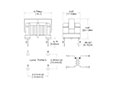 Dimensional Drawing for P52U105 Series Common Mode Chokes