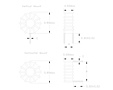 Dimensional Drawing for P11T80B Series Toroidal Power Fixed Inductors