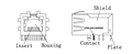 N5447F Series RJ-45 10/100 Base-T Jack Electrical Connectors with Magnetic Module - 1