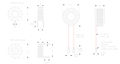 Dimensional Drawing for P191 Series Passive Power Factor Correction Fixed Inductors