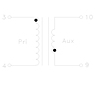 Schematic Drawing for P192 Series Power Factor Correction Fixed Inductors