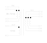 Schematic Drawing for P620F Series Flyback Transformers