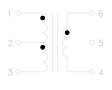 Schematic Drawing for R3647 Series Balun Transformers (R3647-2B)