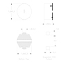 Dimensional Drawing for PSF74 Series Magnetic Epoxy Shielded Surface Mount Technology (SMT) Power Fixed Inductors